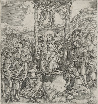 Adoración de los Magos de Cristofano Robetta