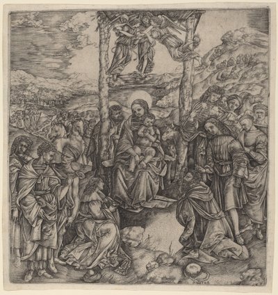 La Adoración de los Magos de Cristofano Robetta