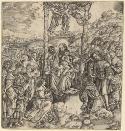 La Adoración de los Magos de Cristofano Robetta