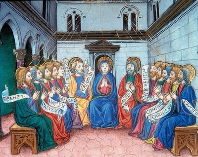 La efusión del Espíritu Santo (c.141v). 1476 de Cristoforo De Predis