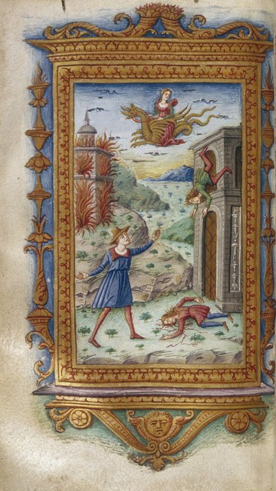 Muerte de los hijos de Medea Ilustración para Las Heroidas de Ovidio, 1485-1499 de Cristoforo Majorana