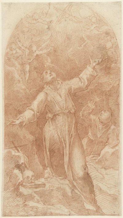 Estigmatización de Francisco de Asís de Cristoforo Pomarancio