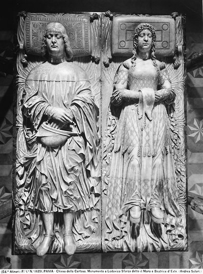 Lápida funeraria de Ludovico Sforza y Beatrice d