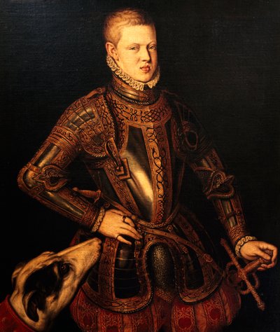 Retrato de Sebastián de Portugal, rey de Portugal y del Algarve de Cristóvão de Morais