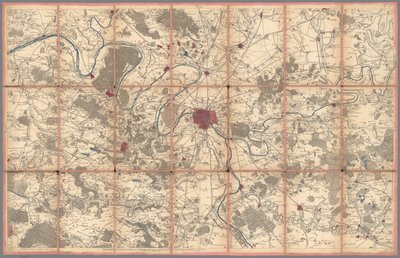 Mapa geométrico de Francia, por Cassini, París (0134002) de Cesar Francois Cassini de Thury
