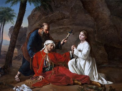 La muerte de Malek-Adhel, 1814 de Césarine Henriette Davin Mirvault