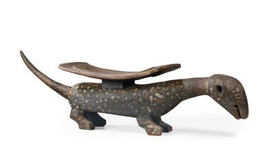 Asiento zoomorfo, Ulimi Bia, Costa de Marfil de Culture Baule