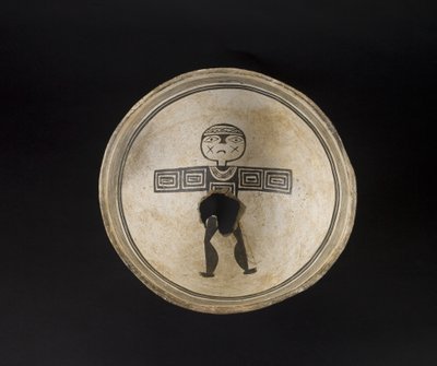 Cuenco con motivos pintados, c.1200-1300 (cerámica con pigmento) de Culture Mimbres