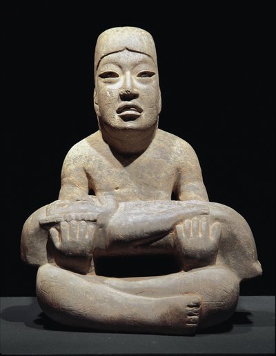 Señor de las Líneas (sacrificio de un niño) (escultura) de Culture Olmec