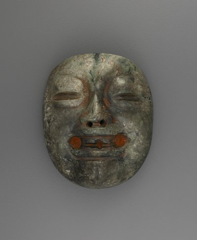 Colgante en forma de máscara de Culture Olmec