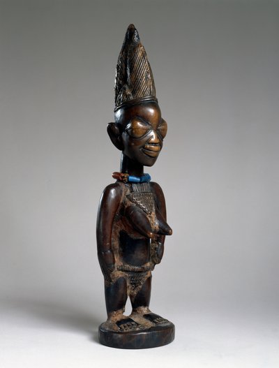 Figura gemela (ere ibeji), región de Ila-Orangun, Nigeria, finales del siglo XIX o principios del XX de Yoruba Culture