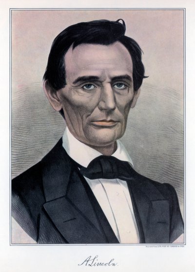 Abraham Lincoln, decimosexto Presidente de los Estados Unidos, siglo XIX de Currier and Ives