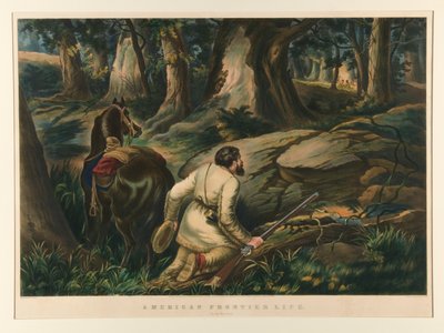 American Frontier Life / En el camino de la guerra de Currier and Ives
