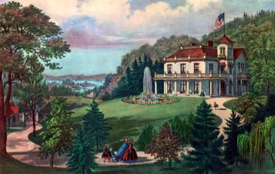 Vida en el campo, tarde, 1862 de Currier and Ives