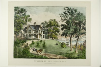 Verano en las Tierras Altas de Currier and Ives