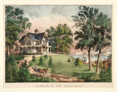 Verano en las Tierras Altas de Currier and Ives