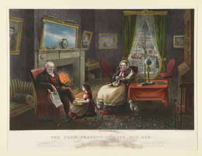 Las cuatro estaciones de la vida. - Vejez de Currier and Ives
