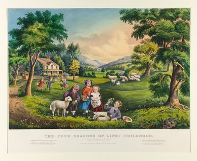 Las cuatro estaciones de la vida: la infancia de Currier and Ives