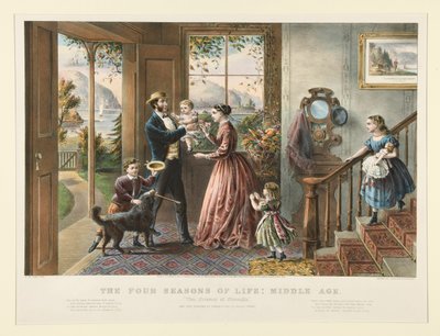 Las Cuatro Estaciones de la Vida: Edad Media (p. 1079) de Currier and Ives