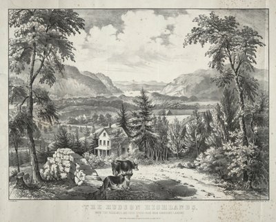las tierras altas de hudson de Currier and Ives