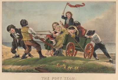 El equipo de ponis de Currier and Ives