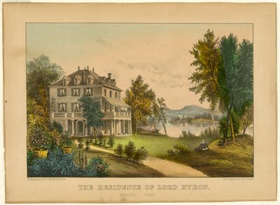 La residencia de Lord Byron de Currier and Ives