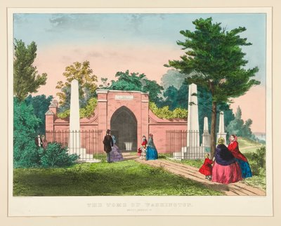 La Tumba de Washington/ Mount Vernon, VA de Currier and Ives