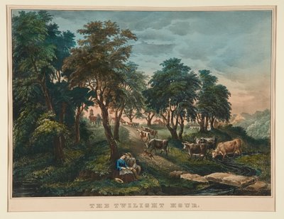La hora del crepúsculo. de Currier and Ives