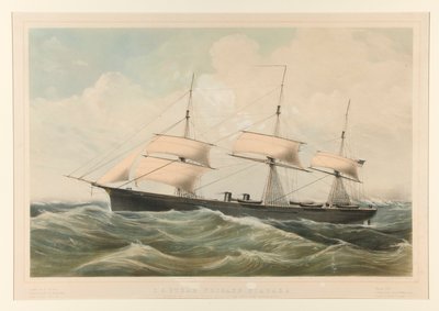 Fragata de vapor de los Estados Unidos Niagara de Currier and Ives