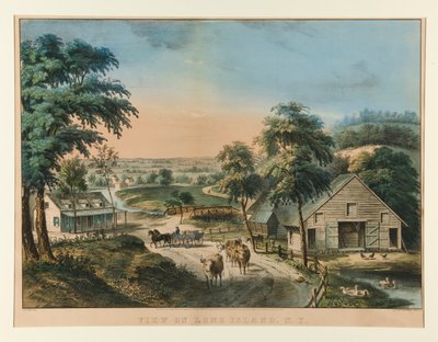 Ver en Long Island, N.Y. de Currier and Ives