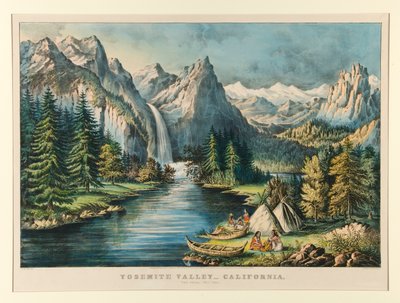 Valle Yosemite de Currier and Ives