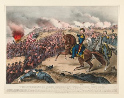 el asalto de Fort Donelson, Tenn. 15 de febrero de 1862 de Currier and Ives