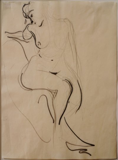 Desnudo femenino sentado de Curt Herrmann