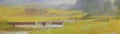 El valle del prado cerca de Pretzfeld, c.1898 de Curt Herrmann