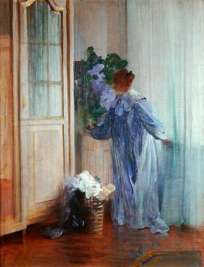 La Esposa del Pintor en la Ventana de Curt Herrmann