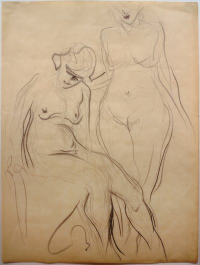 Dos desnudos femeninos de Curt Herrmann