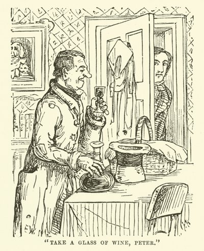 Ilustración para El Pequeño Sr. Bouncer y su Amigo Verdant Green de Cuthbert Bradley