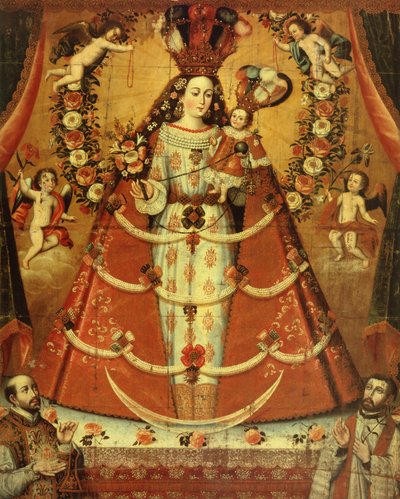 Nuestra Señora del Rosario (óleo) de Cuzco School
