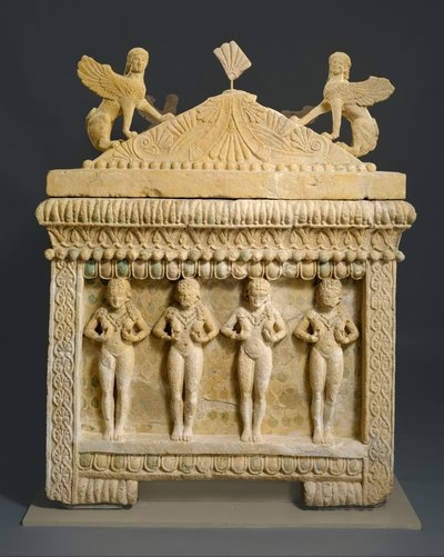 Sarcófago de Piedra Caliza: el Sarcófago de Amathus, c.460 a.C. de Cypriot