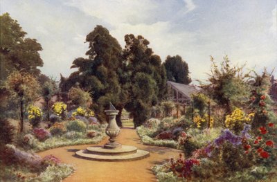 The Old Sundial, Claremont (litografia en color) de Cyril Ward