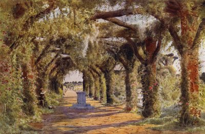 La pérgola, Sandringham (litografia en color) de Cyril Ward