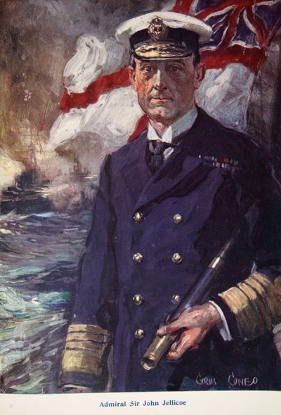 Almirante Sir John Jellicoe, ilustración de 