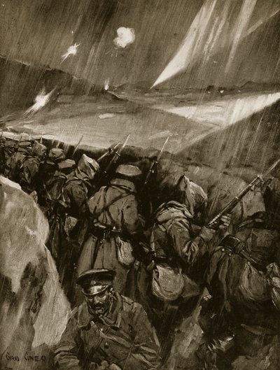 Búlgaros sitiando Adrianópolis, 1912-13 de Cyrus Cuneo