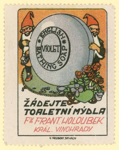 Jabón de baño inglés violeta de Frantisek Holoubek de Czech School