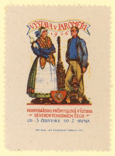 Exposición Económica e Industrial del Noreste de Bohemia, Jaromer, Checoslovaquia, 1926 de Czech School