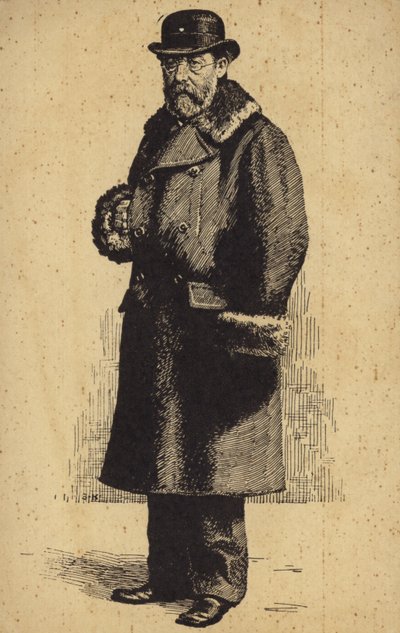 Retrato de Bedrich Smetana de Czech School