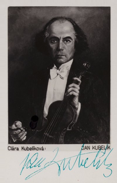 Retrato de Jan Kubelik de Czech School