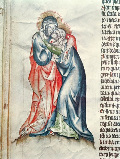 La Virgen y Cristo, de la Pasión de la Abadesa Cunegonde de Czech School