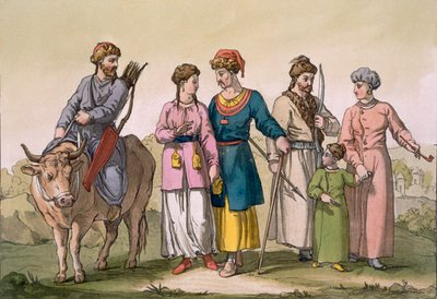 Tártaros Taguri de Crimea, c. 1820-30s de D.K. Bonatti