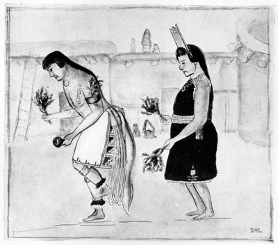 Bailarines indios Pueblo, c.1925 de D. H. Lawrence